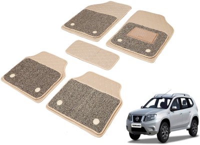 Auto Hub Leatherite, PVC 7D Mat For  Nissan Terrano(Beige)