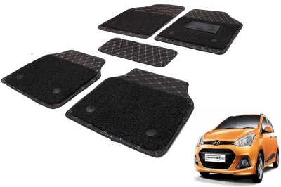 Auto Hub Leatherite, PVC 7D Mat For  Hyundai Grand i10, i10(Black)