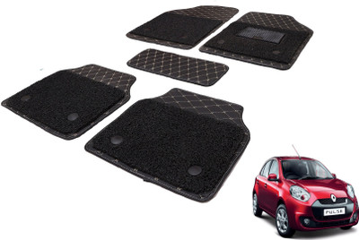 Auto Hub Leatherite, PVC 7D Mat For  Renault Pulse(Black)