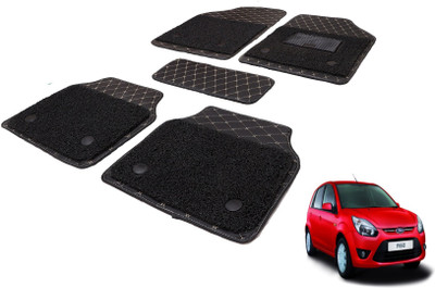 Auto Hub Leatherite, PVC 7D Mat For  Ford Figo(Black)