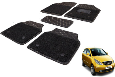 MOCKHE Leatherite, PVC 7D Mat For  Tata Indica Vista(Black)