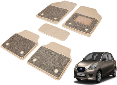 MOCKHE Leatherite, PVC 7D Mat For  Datsun Go(Beige)