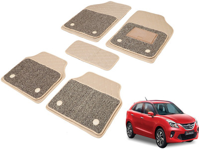 MOCKHE Leatherite, PVC 7D Mat For  Toyota Glanza(Beige)