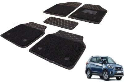 Auto Hub Leatherite, PVC 7D Mat For  Hyundai Creta(Black)
