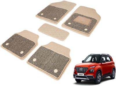 Auto Hub Leatherite, PVC 7D Mat For  Hyundai Venue(Beige)
