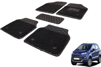 Auto Hub Leatherite, PVC 7D Mat For  Ford Ecosport(Black)