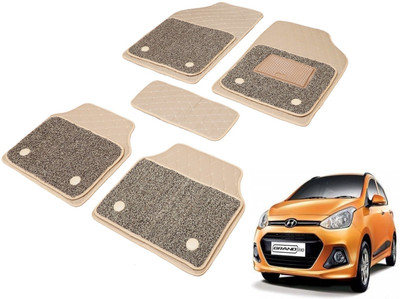 MOCKHE Leatherite, PVC 7D Mat For  Hyundai Grand i10, i10(Beige)
