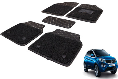 MOCKHE Leatherite, PVC 7D Mat For  Tata Nexon(Black)
