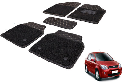 Auto Hub Leatherite, PVC 7D Mat For  Ford Ikon(Black)