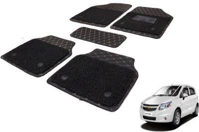 Auto Hub Leatherite, PVC 7D Mat For  Chevrolet Sail UVA(Black)