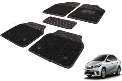 MOCKHE Leatherite, PVC 7D Mat For  Toyota Altis(Black)