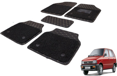 MOCKHE Leatherite, PVC 7D Mat For  Maruti Suzuki 800(Black)