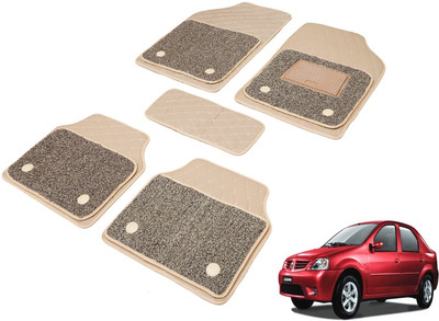 Auto Hub Leatherite, PVC 7D Mat For  Mahindra Logan(Beige)