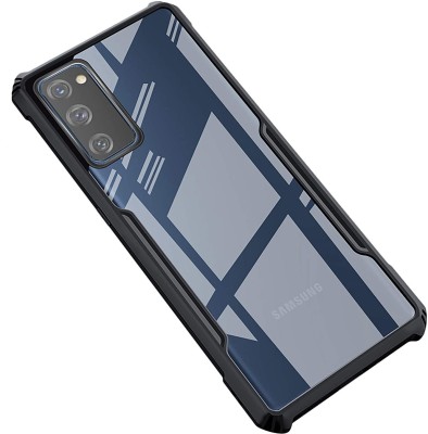 NIKICOVER Back Cover for Samsung Galaxy S20 FE(Transparent, Black, Shock Proof)