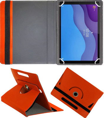 Fastway Flip Cover for Lenovo Tab M10 10.1 inch(Orange, Cases with Holder, Pack of: 1)