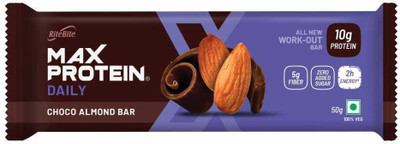 RiteBite Max Protein Daily Choco Almond 10 gm Protein Bar Pouch(50 g)