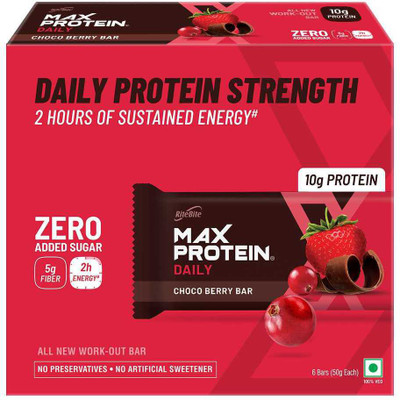 RiteBite Max Choco Berry Bars Box(6 x 50 g)