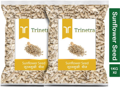 Trinetra Best Quality Raw Sunflower Seeds-1Kg (Pack Of 2) Sunflower Seeds(2 x 1000 g)