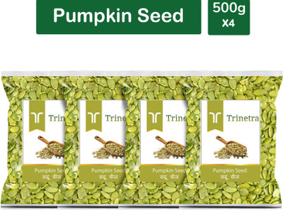 Trinetra Best Quality Raw Pumpkin Seeds-500gm (Pack Of 4) Pumpkin Seeds(4 x 500 g)