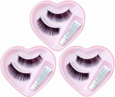 VSGM ARTIFICIAL EYELASH PACK OF 3 , WATERPROOF & REUSEABLE(Pack of 3)