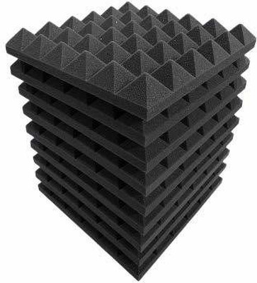 Cozymate Foam Pyramid Wall(9 Panels Black)
