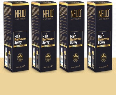 NEUD Hair Remover Spray for Men and Women – 4 Packs (100ml Each) Spray(400 ml, Set of 4)