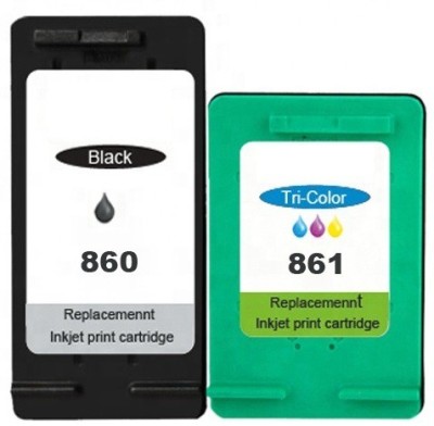 blue power Blue Power 860 & 861 Ink Cartridge Black & Tri Color Combo Uses In HP Photo smart C4588 Black + Tri Color Combo Pack Ink Cartridge