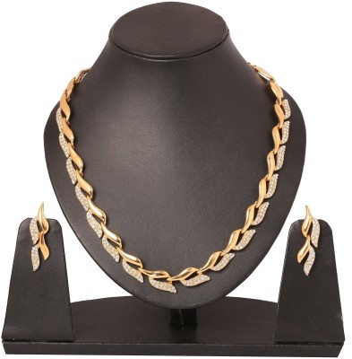 ZENEME Alloy Gold-plated Gold Jewellery Set(Pack of 1)