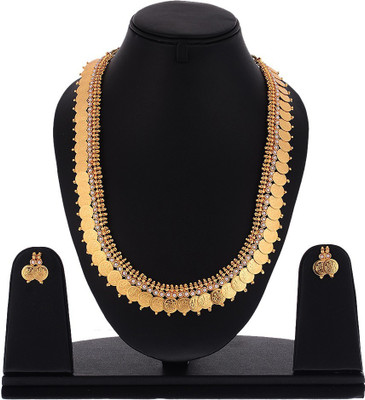 ZENEME Copper Gold-plated Gold Jewellery Set(Pack of 1)