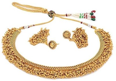 ZENEME Alloy Gold Jewellery Set(Pack of 1)