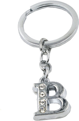 AFH Stylish Letter B Simple Alphabet Key Ring Key Chain Key Chain