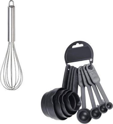Biway Kitchen Tools set combo pack. Kitchen Tool Set(Silver, Black, Baking Tools, Whisk)