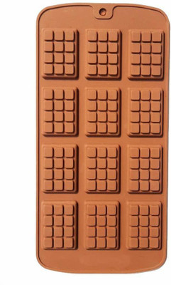BAKERS4U Silicone Chocolate Mould 12(Pack of 1)