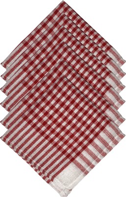 GOWRI TEX Kitchen Towel /dining towel/Manan kitchen/kitchen Waste Cloth Multicolor Napkins Pack Of 6 Red Cloth Napkins(6 Sheets)