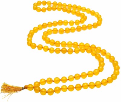 DORVIK yellow Hakik mala 108 Beads Original By Dorvik`… Stone Necklace