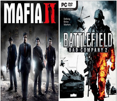 Mafia 2 and Battlefield: Bad Company 2 Top 2 Action Game (Offline Only) (Regular)(Action, for PC)