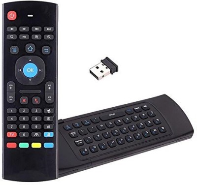 microware 2.4G Air Mouse Android Box Wireless Remote Control Keyboard MX3 PC 2.4G AIR MOUSE Remote Controller(Black)