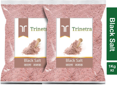 Trinetra Best Quality Black Salt (Kala Namak)-1Kg (Pack Of 2) Black Salt(2000 g, Pack of 2)
