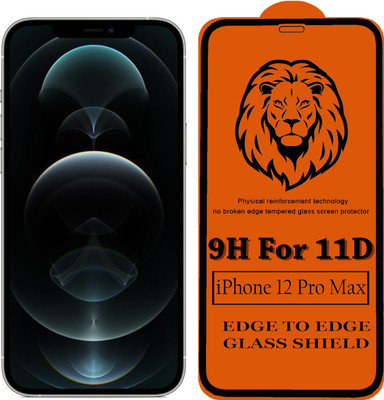 DeepzHub Edge To Edge Tempered Glass for iPhone 12 Pro Max(Pack of 1)