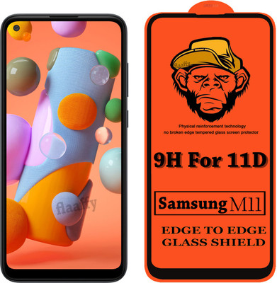 CRodible Edge To Edge Tempered Glass for Samsung Galaxy M11(Pack of 1)
