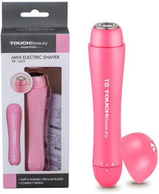 touchbeauty Essentials New TB-1653 Mini Electric Shaver | Body Trimmer and Shaver | Rotary Cutter Head Wet/Dry Personal Trimmer |  Shaver For Women(Pink)