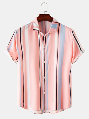 Floura Men Striped Casual Multicolor Shirt