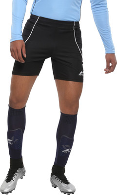 NIVIA Solid Men Black Sports Shorts