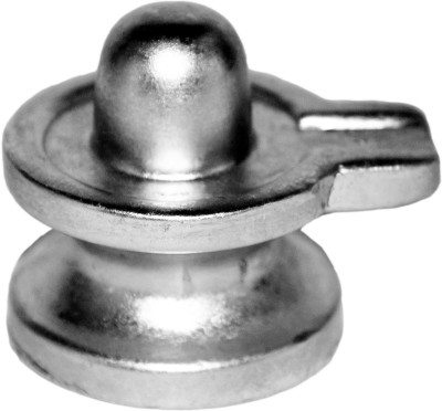 NAVYAKSH Original Parad (Mercury) Shivling Energized Small Size (28 gm) Decorative Showpiece  -  2.5 cm(Silver, Silver)
