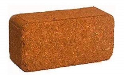 4K Agro Coir Pith Low EC Coco PEAT Brick (Block EXPANDS Manure(1 kg, Cake)