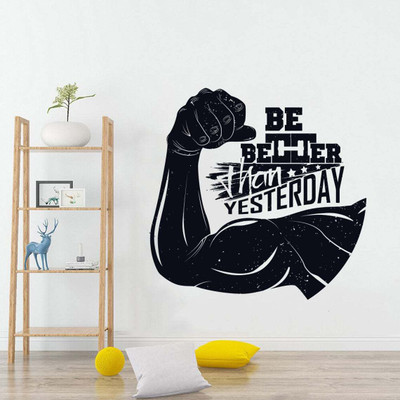 amazinghubsolution 60 cm a...dumblequotes Self Adhesive Sticker(Pack of 1)