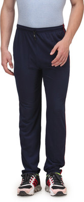 ALFA Solid Men Blue Track Pants