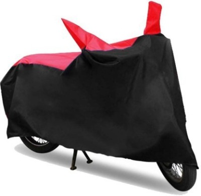 kyathat Waterproof Two Wheeler Cover for Universal For Bike(HF Dawn, Black, Red)