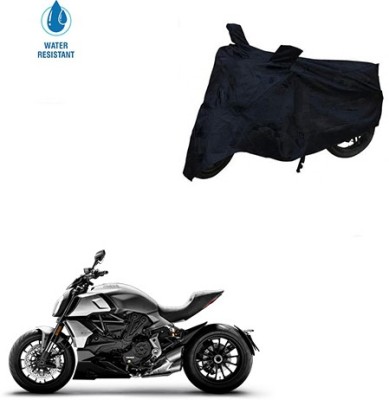 SRENTERPRISES Two Wheeler Cover for Ducati(Diavel, Black)