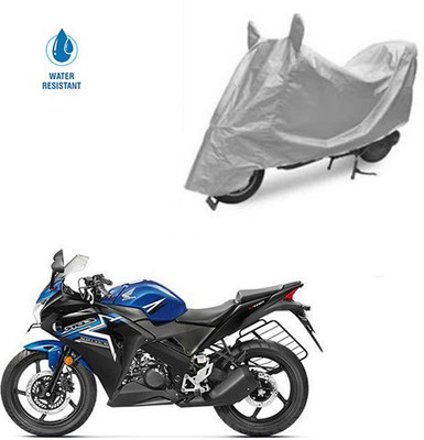 SRENTERPRISES Two Wheeler Cover for Honda(CBR 150R, Silver)